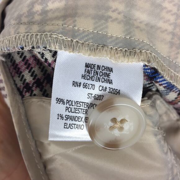 Anthropologie Malcolm Plaid Tapered Trousers Size 10 High Rise Preppy Minimalist - Picture 6 of 14